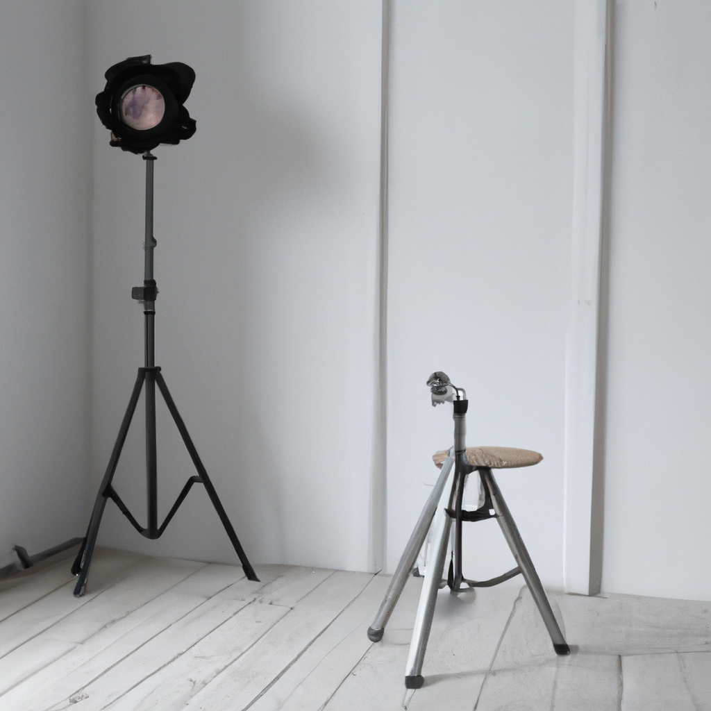 ミニマルなスタジオの自然光ポートレート撮影